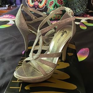 Fiona Night Silver High Heel Shoes